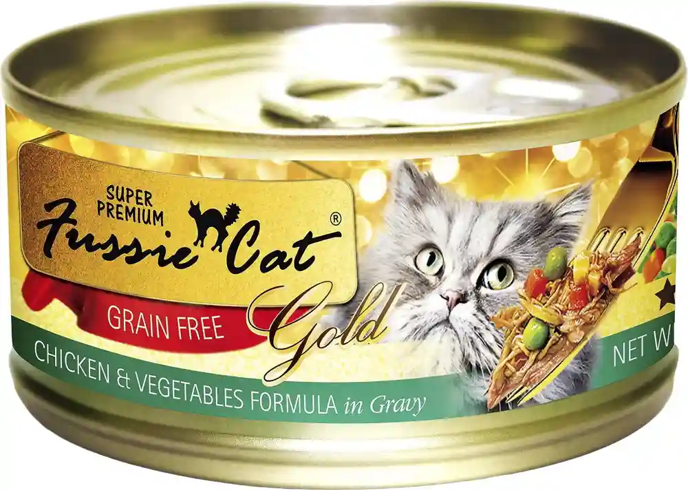 Fussie Cat Premium Can Chicken/Veggie GF 2.82-oz