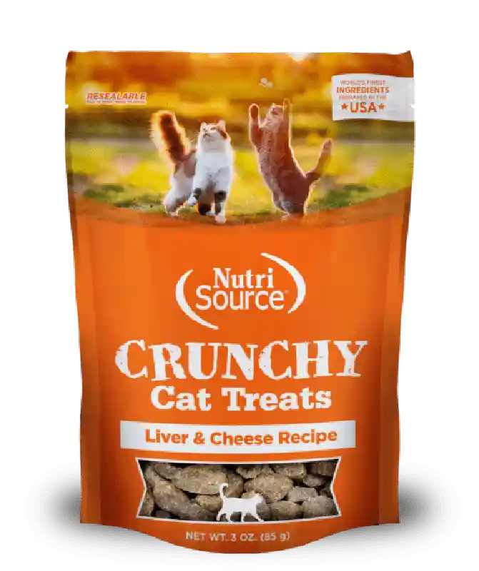 Nutrisource Crunchy Cat Treat Liver & Cheese 3oz