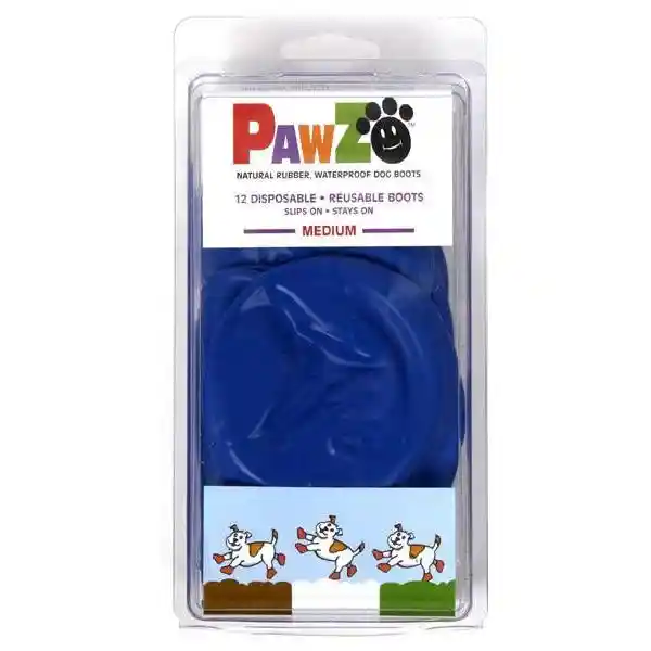 Pawz Rubber Dog Boots Blue Medium