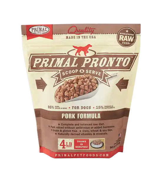 Primal Pronto Raw Pork 4#