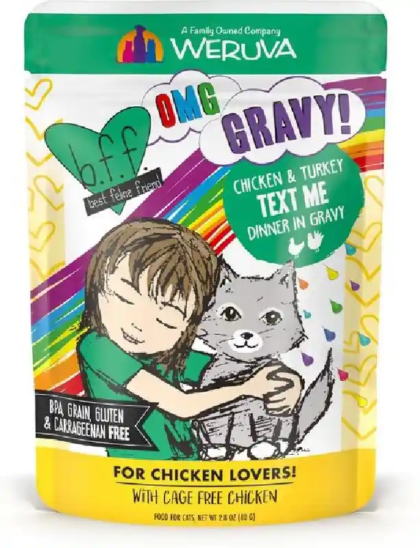 BFF OMG Text Me Chicken & Turkey Pouch 3oz