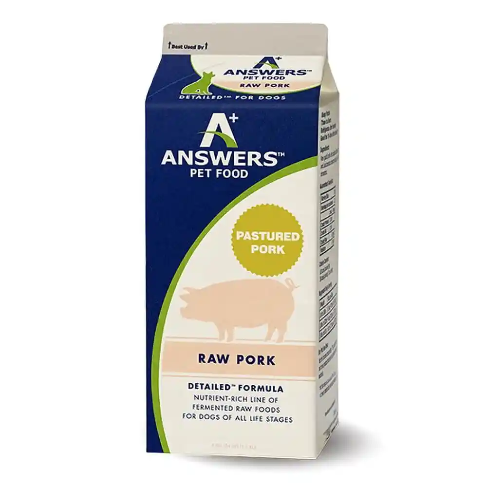 Answers Raw Food Pork 4# Carton