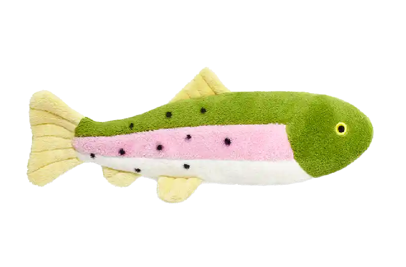 Fluff & Tuff Dog Toys Burt the Lake Trout Small