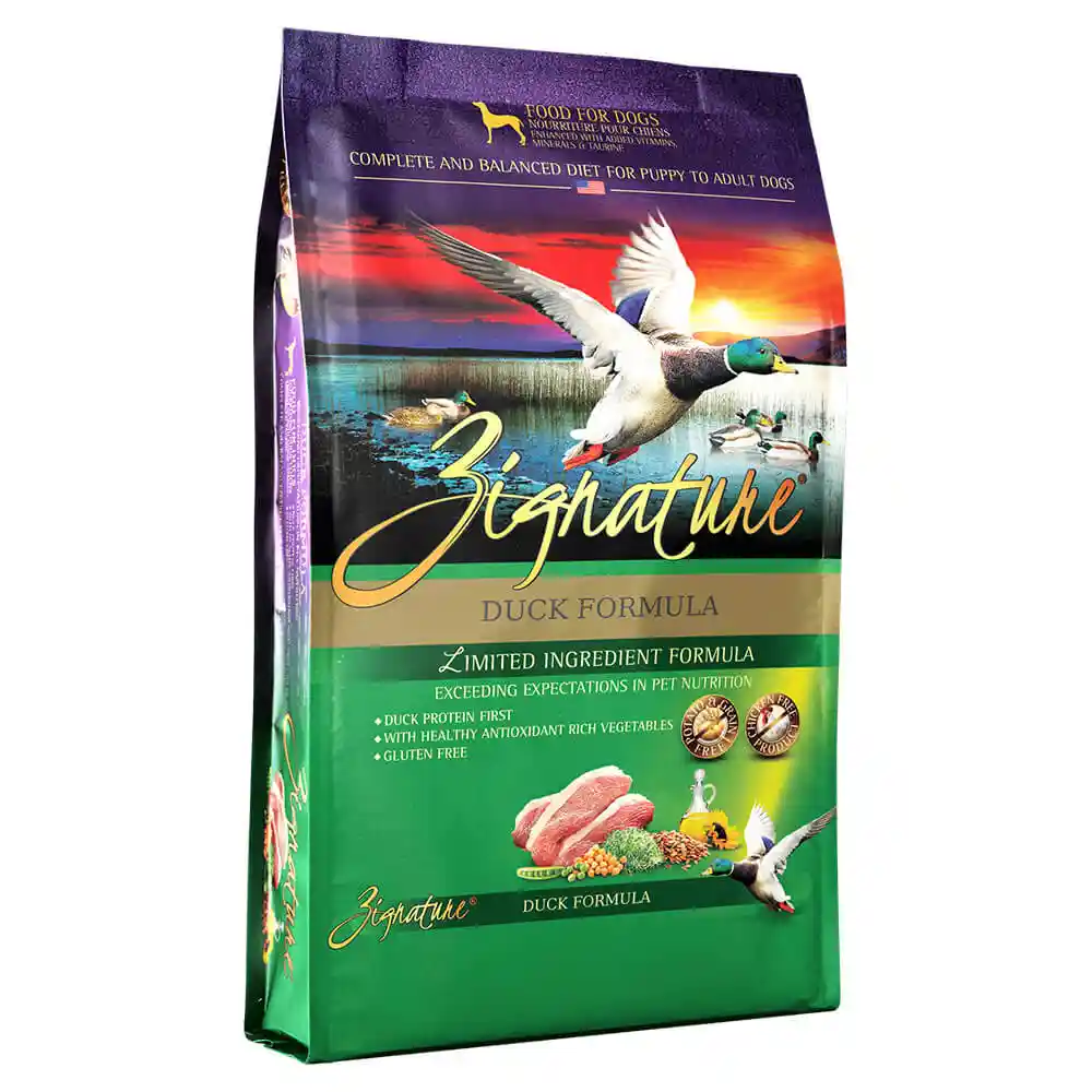 Zignature Dog Food Duck 12.5#