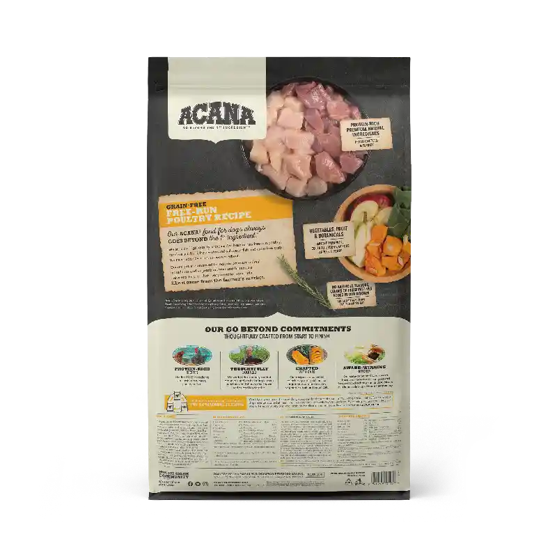 Acana Heritage Dog Free Run Poultry 25#