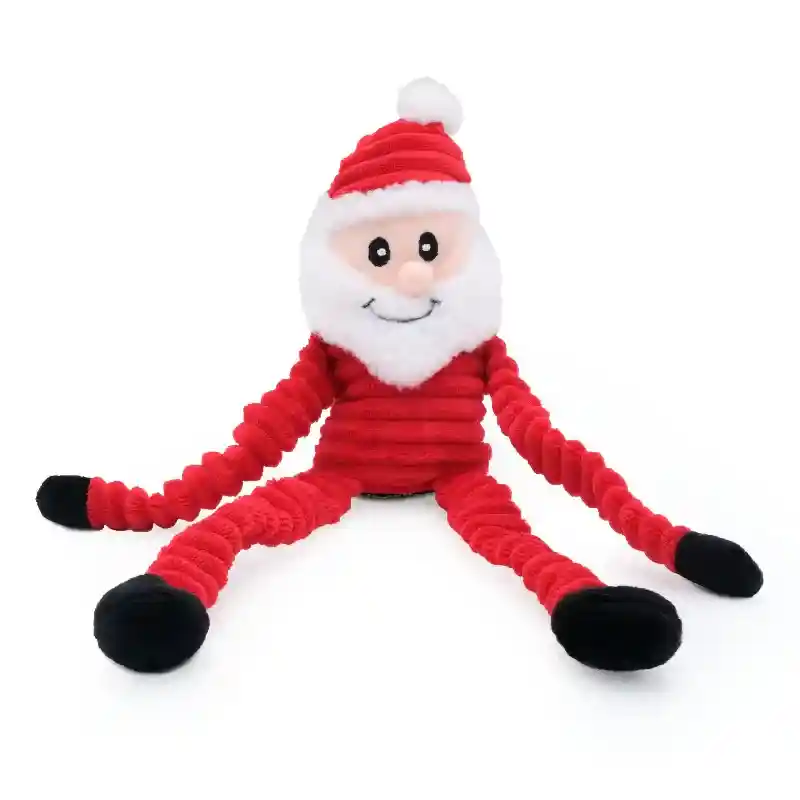 Zippy Paws Holiday Crinkle Santa Large