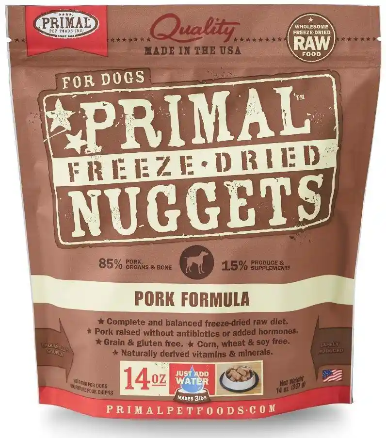Primal FD Dog Food Pork 14-oz