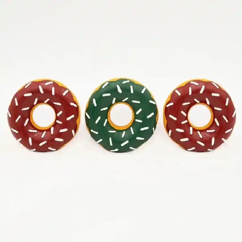 Zippy Paws Donutz 3-Pack Latex Holiday Donut Mini