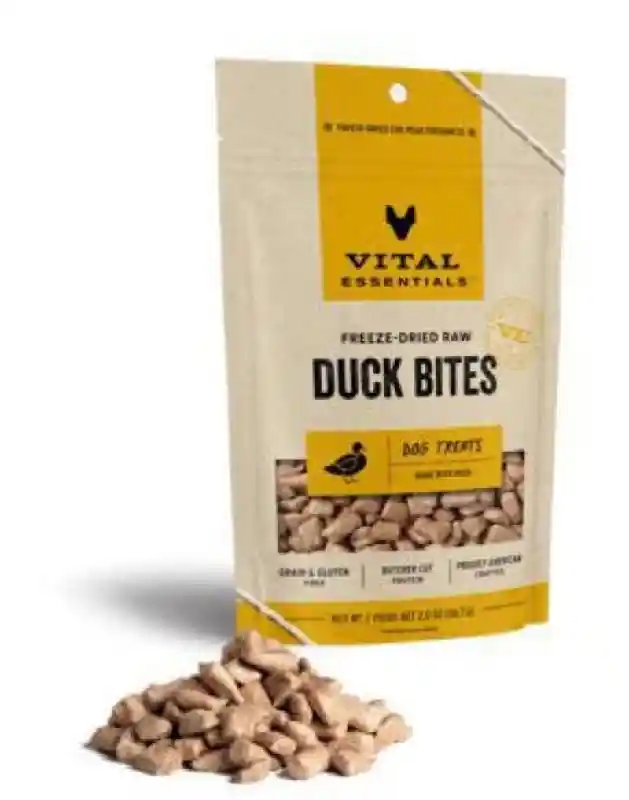 Vital Essentials FD Duck Bites Dog Treat 2oz