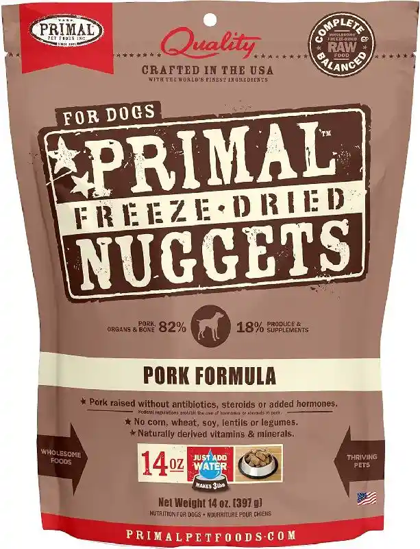 Primal FD Dog Food Pork 14-oz