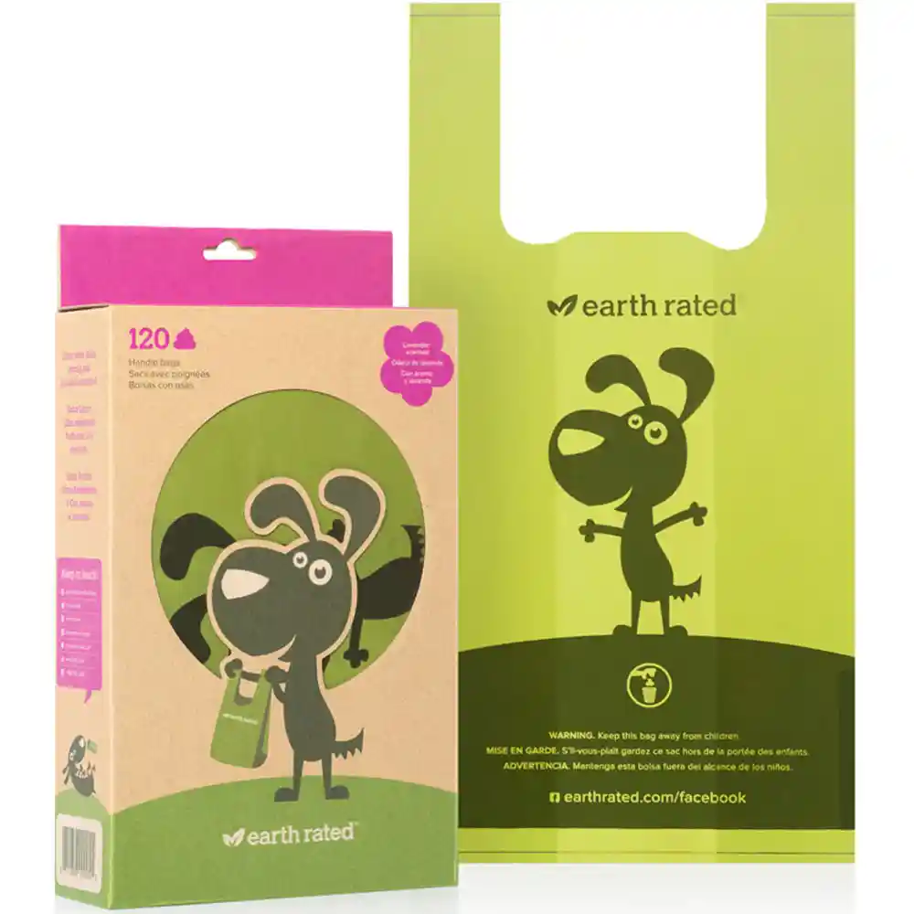 Earth Rated Handle Poop Bags - Lavender 120-ct