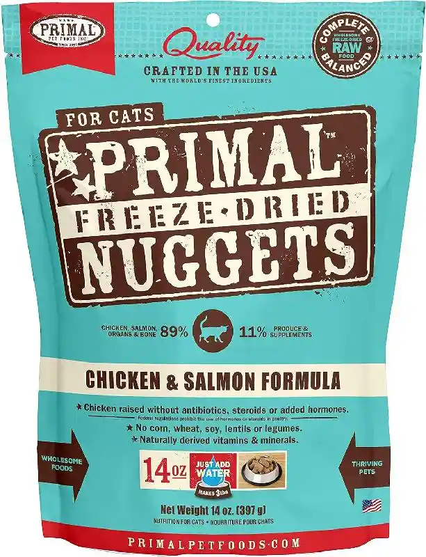 Primal FD Cat Food Chic/Sal CAT 14-oz