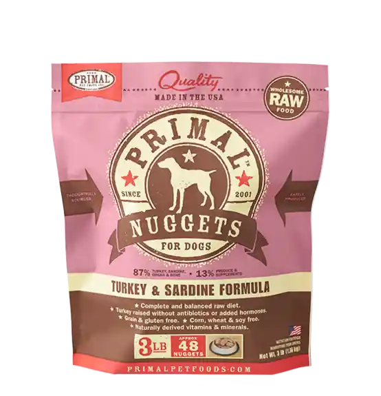 Primal Raw Dog Food Trky/Sardi 3#