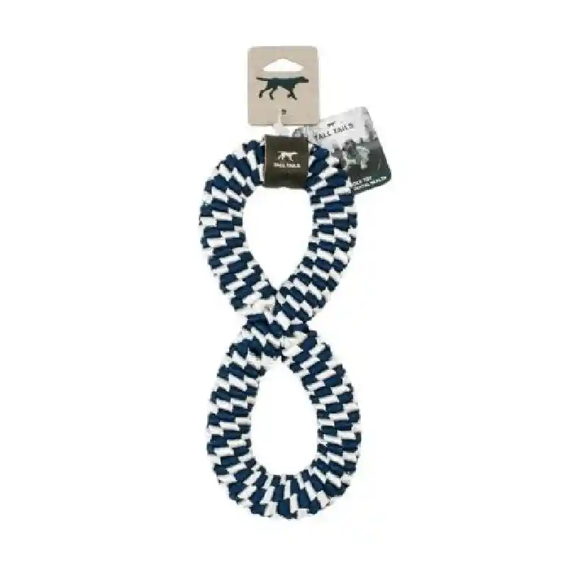 Tall Tails Dog Toy Braided Infinity Tug Navy 11"