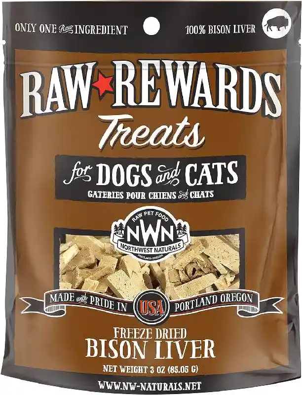 Northwest Nats Raw Rewards Bison Lvr 3-oz