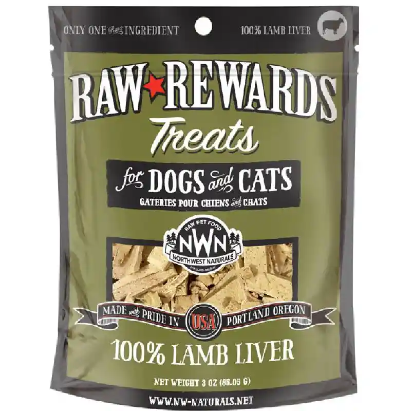 Northwest Nats Raw Rewards Lamb Lvr 3-oz