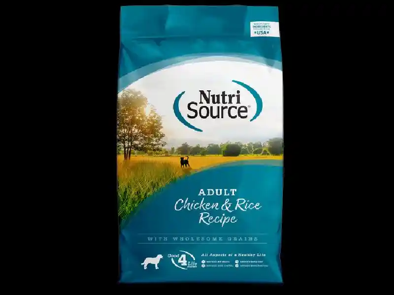 NutriSource Dog Food Chicken & Rice 4#