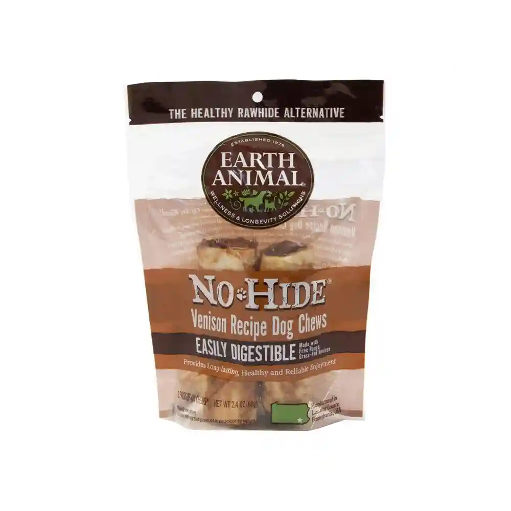 Earth Animal No Hide Venison 4" 2pk