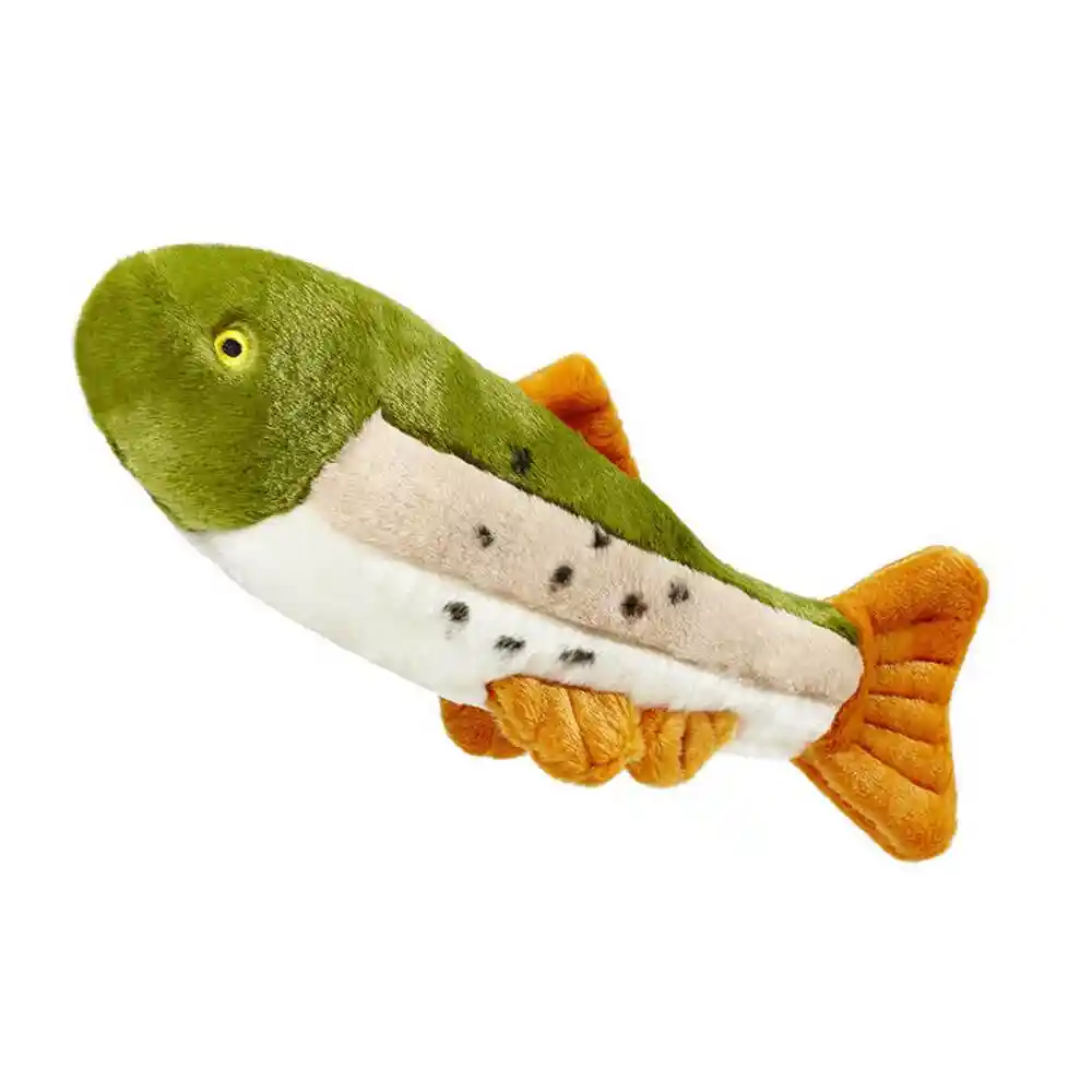 Fluff & Tuff Dog Toys Ruby Rainbow Trout Large