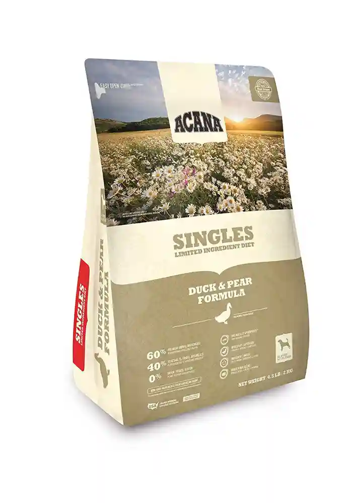 Acana Singles Dog Food Duck & Pear 4.5#