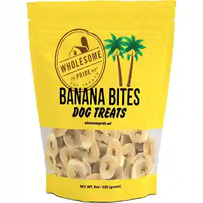 Wholesome Pride Pet Treats Banana Bites 8-oz