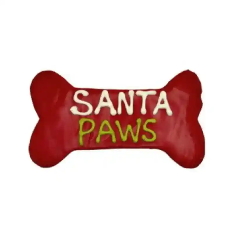Preppy Puppy Santa Paws Bone Cookie 5.5"