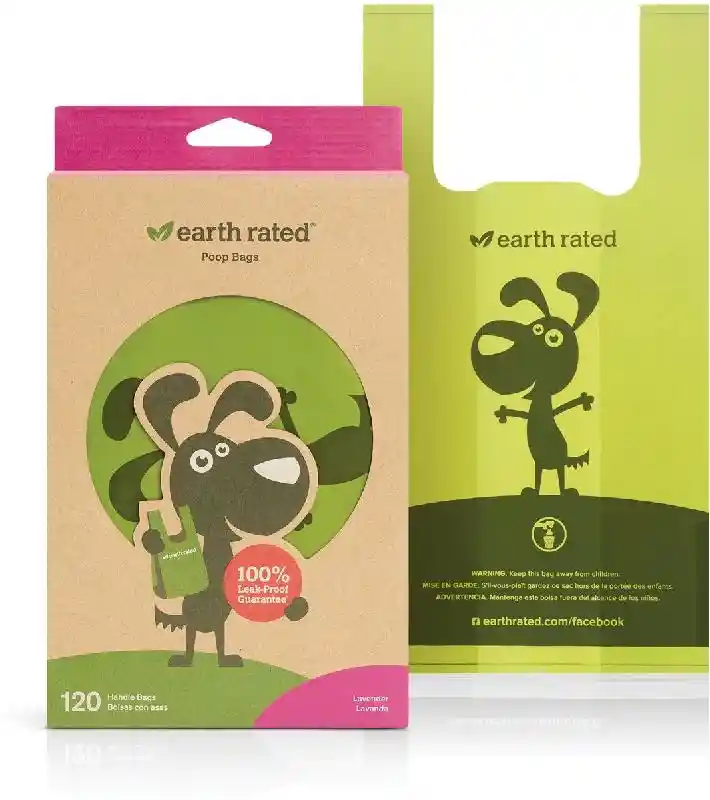 Earth Rated Handle Poop Bags - Lavender 120-ct