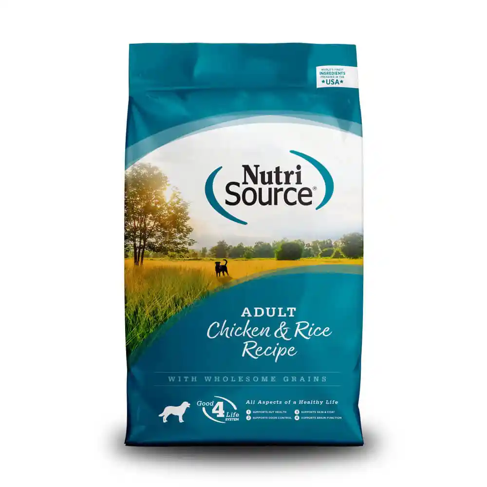 NutriSource Dog Food Chicken & Rice 12#