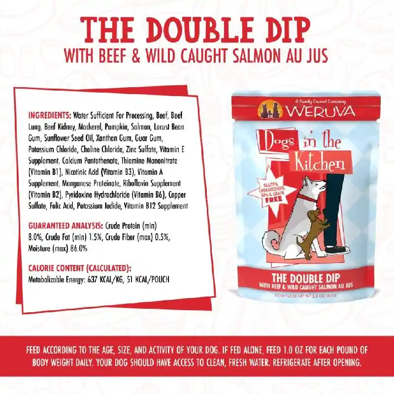 Weruva Dogs in the Kitchen Dbl Dip 2.8-oz Pch