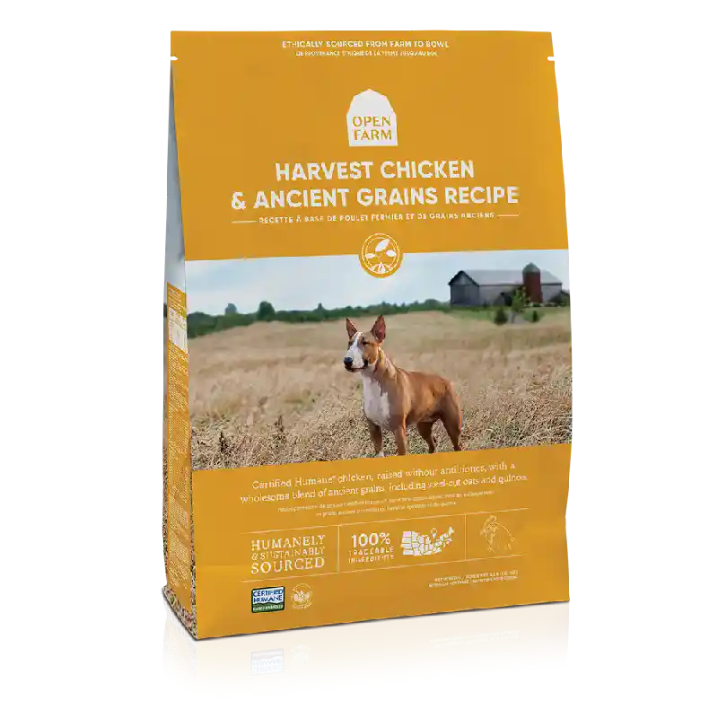 Open Farm Dog Dry Harvest Chicken Ancient Grain 22#