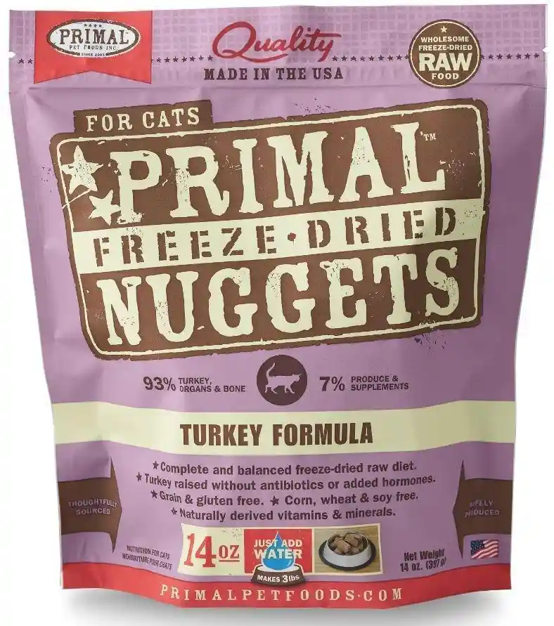 Primal FD Cat Food Trky 14-oz