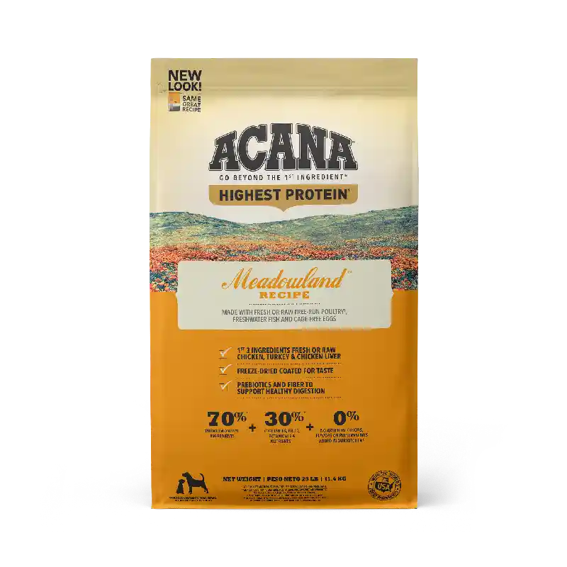 Acana Regionals Dog Food Meadowlands 25#