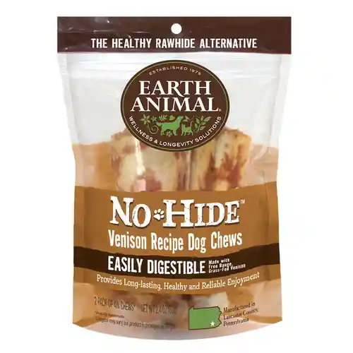 Earth Animal No Hide Venison 4" 2pk