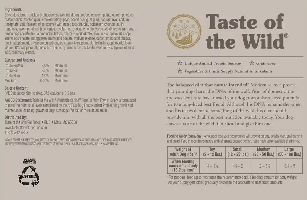 Taste of the Wild Wetlands 13.2-oz