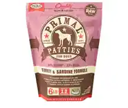 Primal Raw Dog Food Trky/Sardi 6#