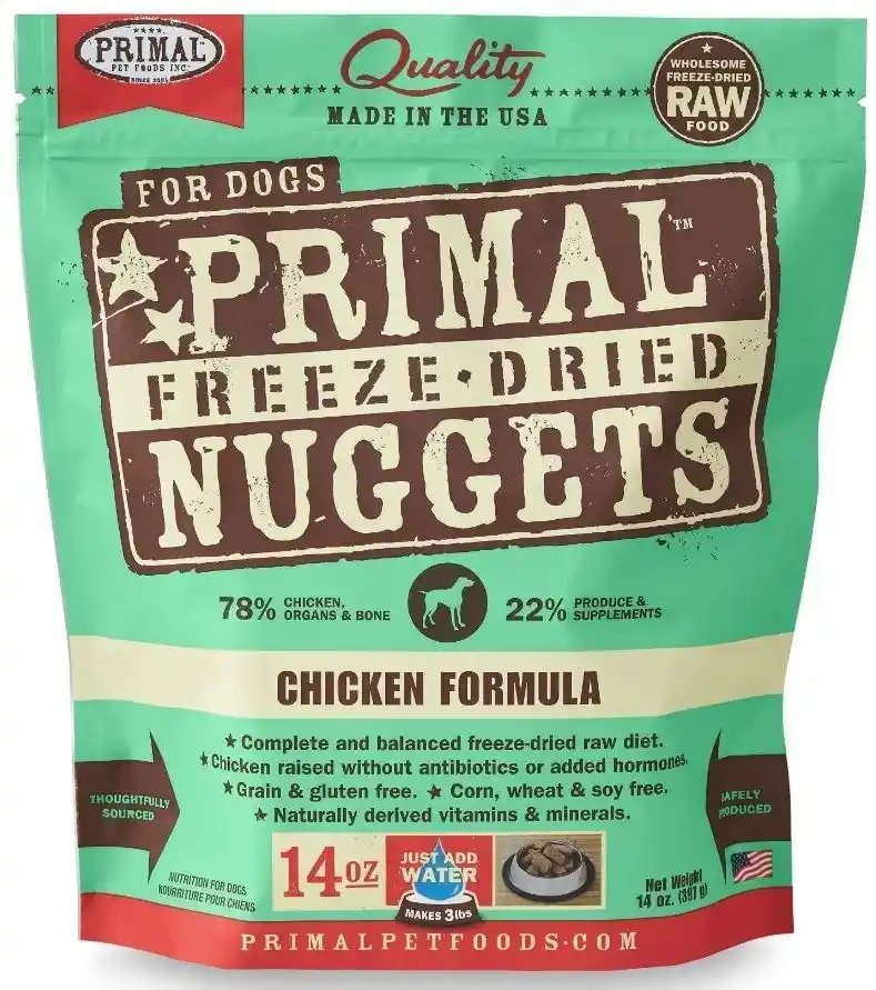 Primal FD Dog Food Ckn 14-oz