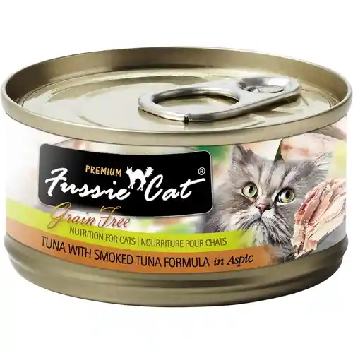 Fussie Cat Premium Can Tuna/Smoked GF 2.82-oz
