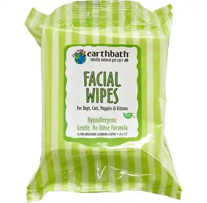 Earthbath Facial Wipes 25 Ct