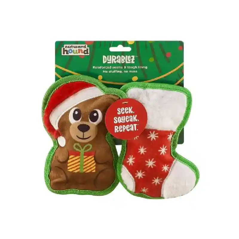 OH Durablez Bear & Stocking 2pk XS