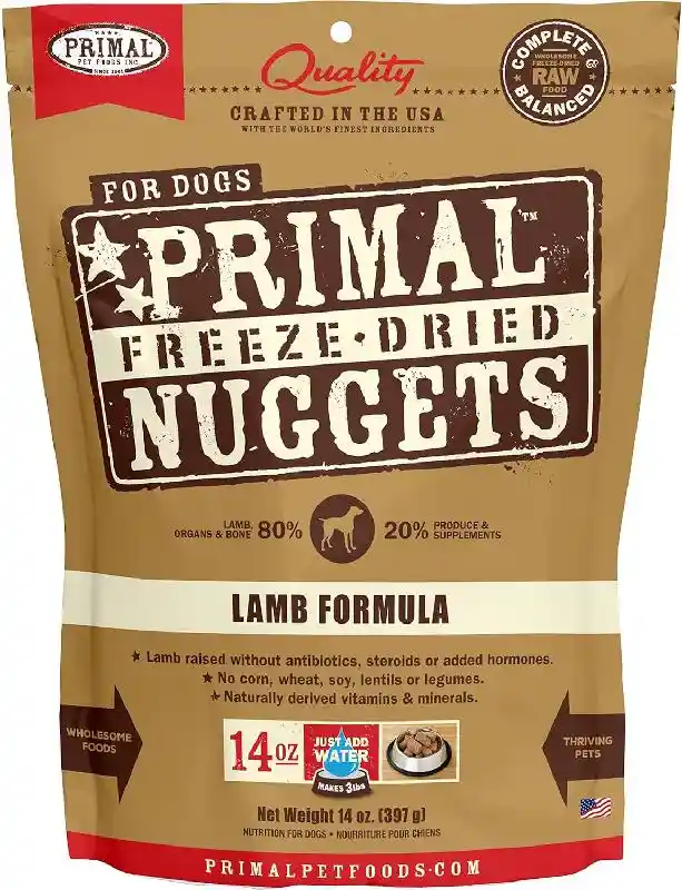 Primal FD Dog Food Lamb 14-oz