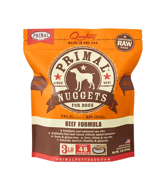 Primal Raw Dog Food Bf 3#