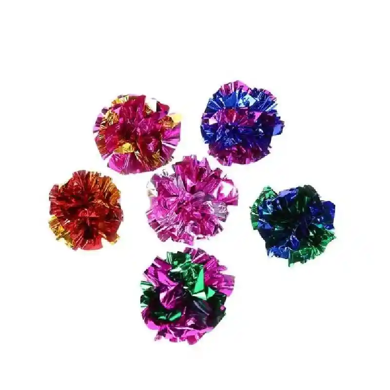 Catsier Mylar Crinkle Balls Cat Toy