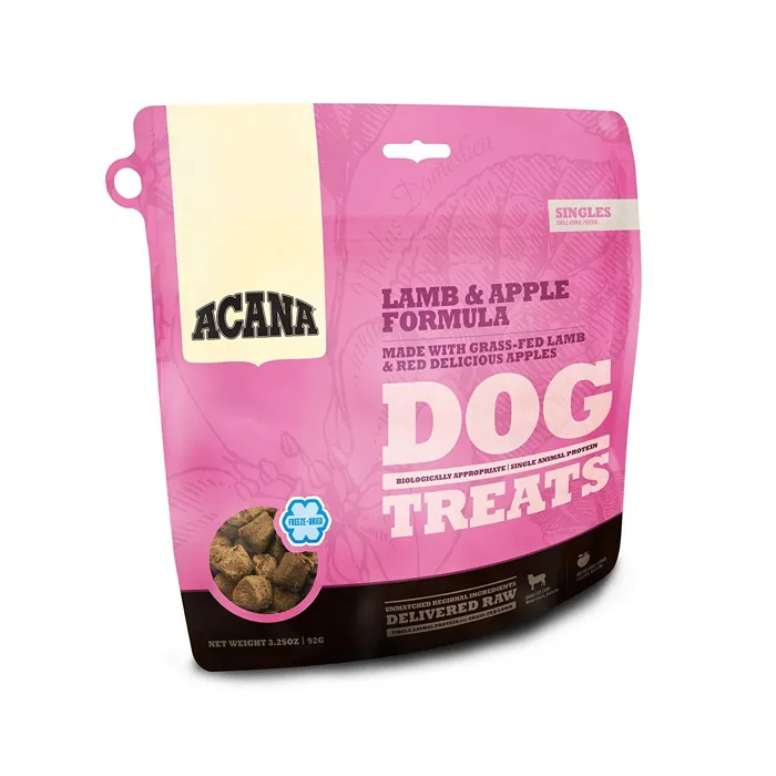 Singles Fd Dog Treats, Lamb & Apple, Gf 3.25-oz