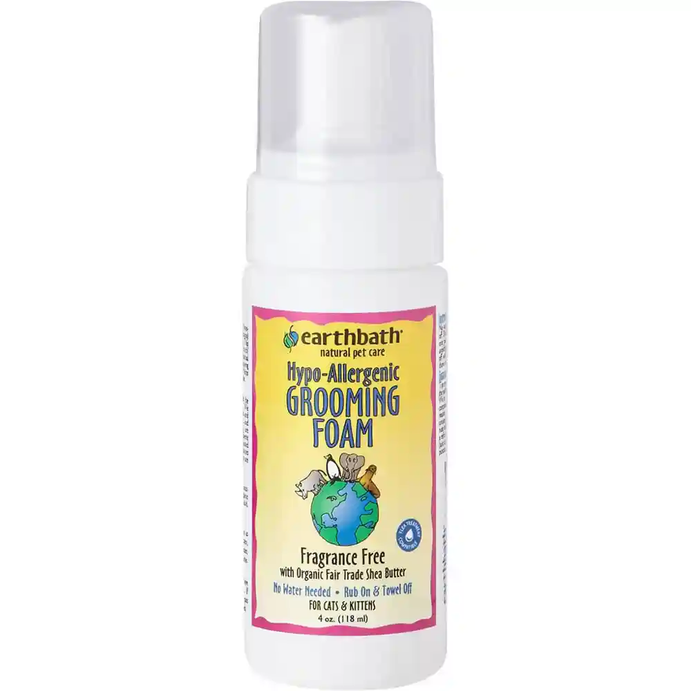 Earthbath Grooming Foam for Cat Hypo-Allerg 4-oz