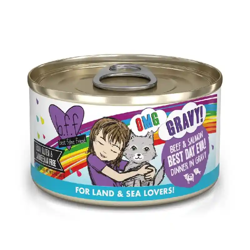 BFF OMG Can Beef & Salmon Best Day Eva 2.8-oz