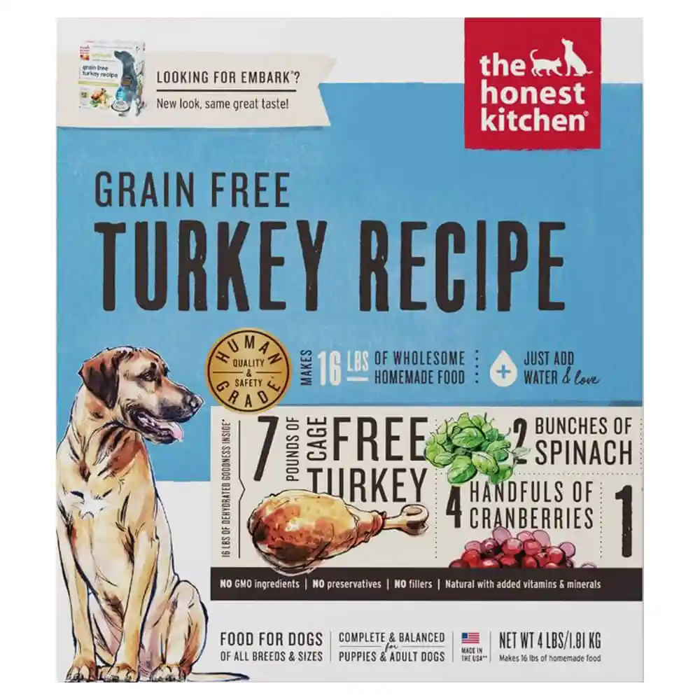 The Honest Kitchen Dog Food GF Turkey 4#