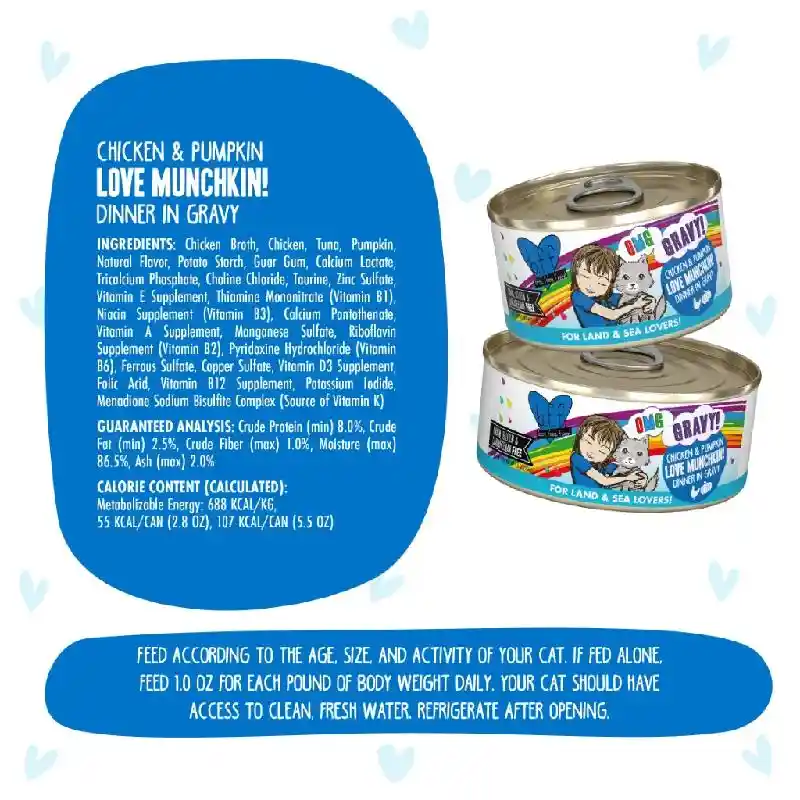BFF OMG Can Chicken & Pumpkin Love Munchkin 2.8-oz