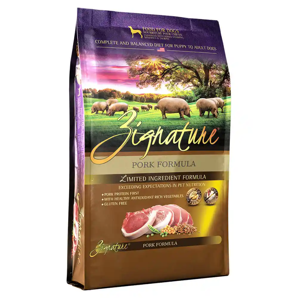 Zignature Dog Food Pork 25#