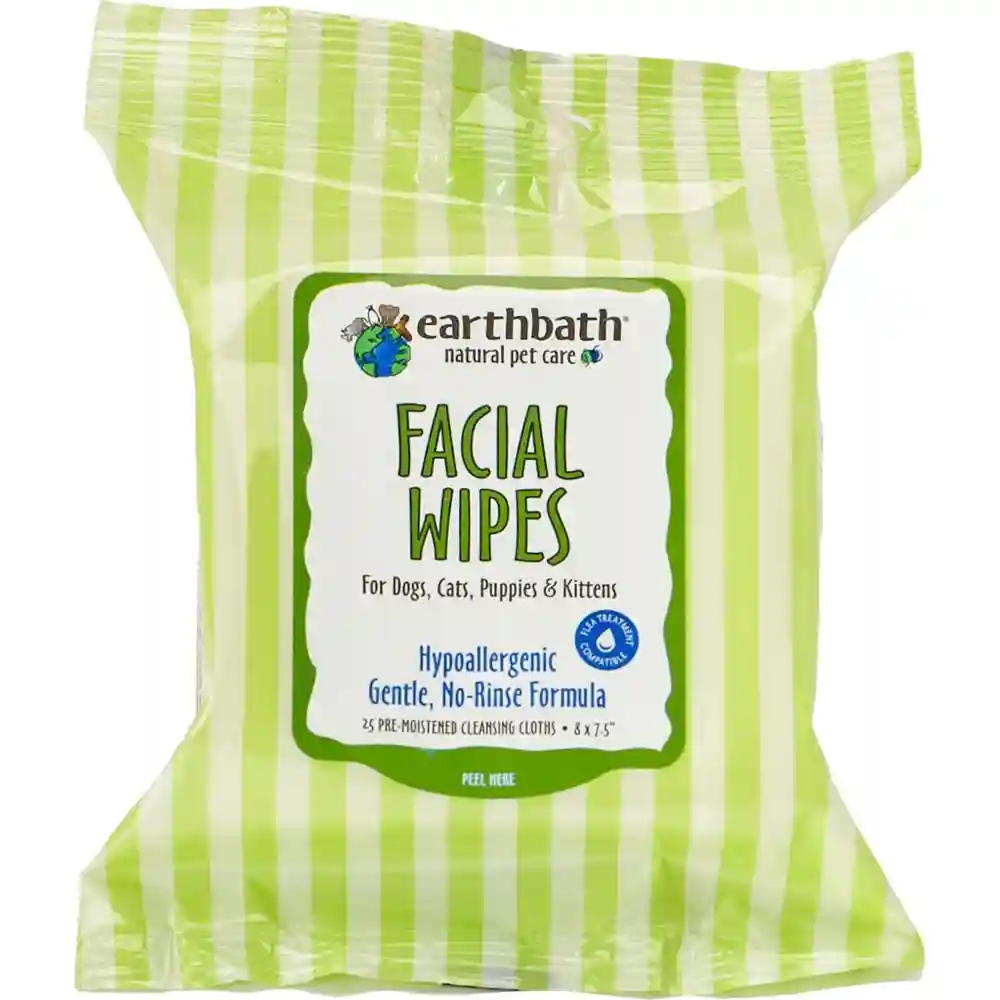 Earthbath Facial Wipes 25 Ct