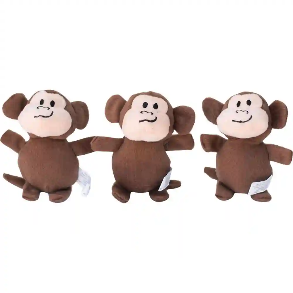 Zippy Paws Miniz Monkeys 3-pack